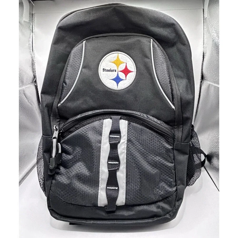 Pittsburgh Steelers Licensed Multi-Purpose Black Backpack School Bag NFL 17